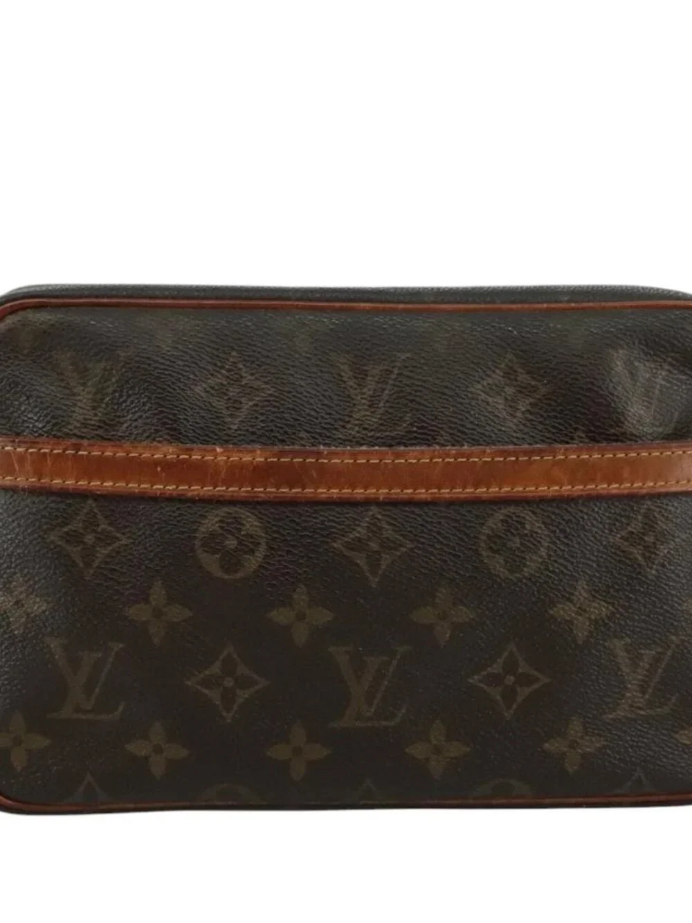 LOUIS VUITTON Monogram Compiegne 23 Clutch Bag M51847 LV Auth
